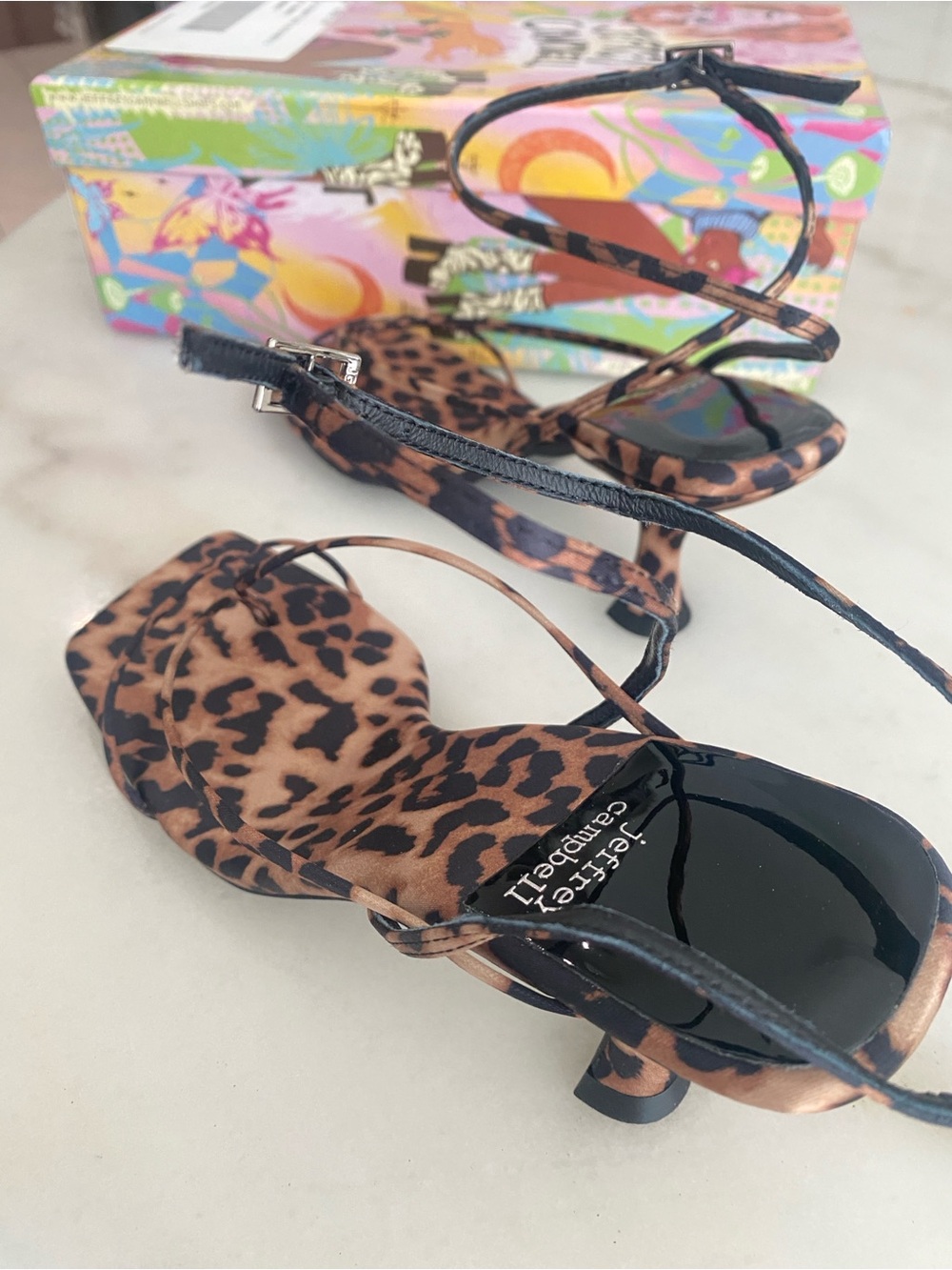 JEFFREY CAMPBELL Fluxx Heels - Cheetah. Size: 7 - Picture 8 of 16
